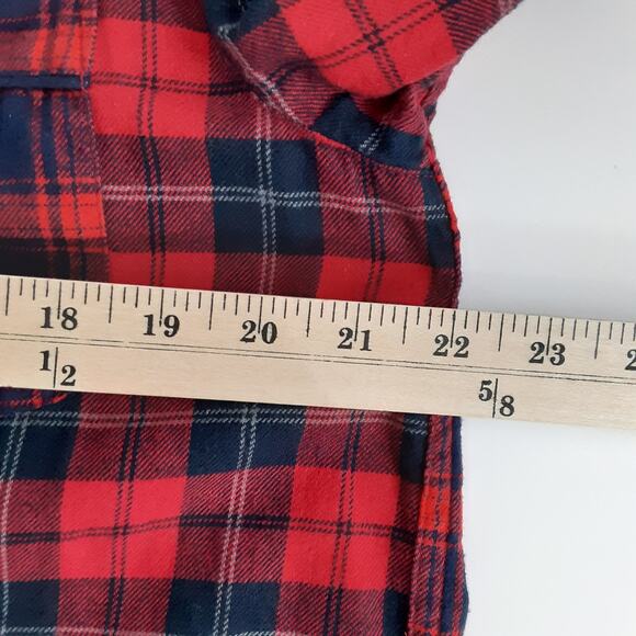 J Crew Flannel Pajamas Cotton Red Tartan Plaid Long Sleeve PJs Adult M Christmas - Picture 14 of 16